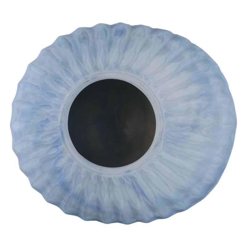 Glass Vase Ribbed Abstract Pattern for Flower Arrangement Home Decor