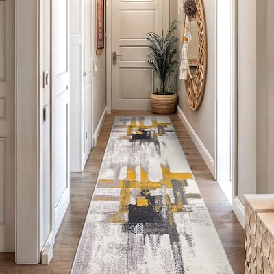 World Rug Gallery Modern Abstract Art Area Rug