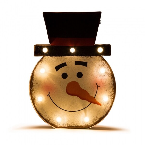 Glitzhome Christmas LED Marquee Decor 