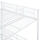preview thumbnail 17 of 16, Twin Over Full Metal Bunk Bed Frame, Upper Bunk with Side storage Shelves, Lower Bed with 5-Tier Shelves