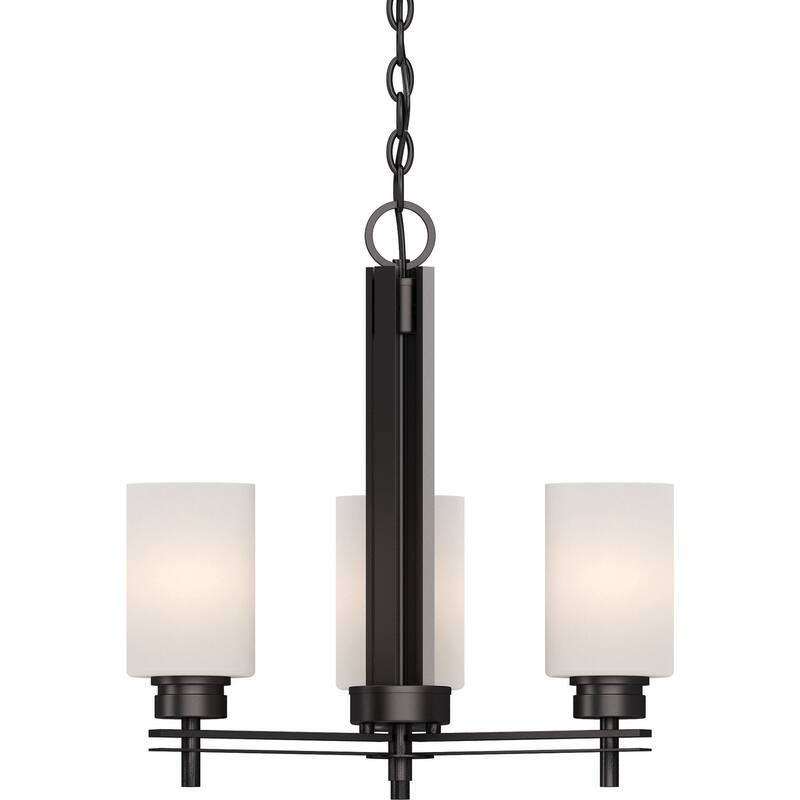 Volume Lighting Carena 3 Light 19" Wide Mini Chandelier - Antique Bronze