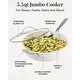 preview thumbnail 5 of 7, Gotham Steel Cream Ultra Nonstick Ceramic 5.5 Qt Jumbo Cooker Pan with Lid