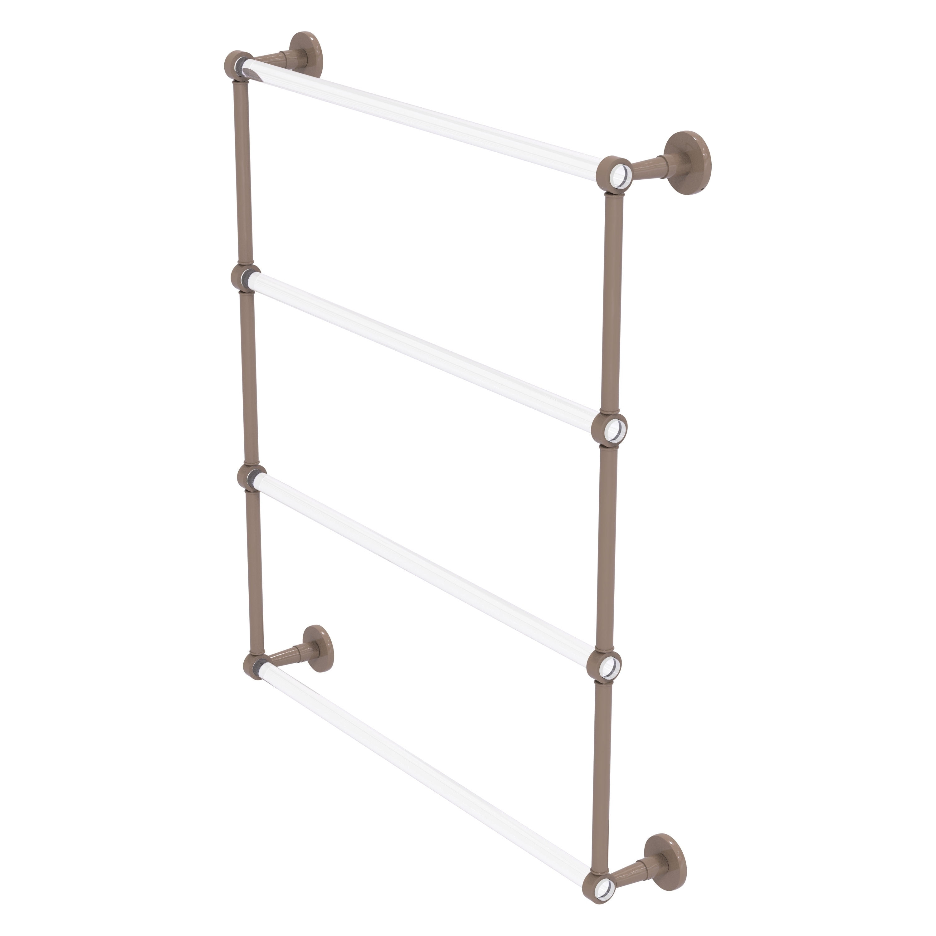 Allied Brass Clearview Collection 4 Tier 24 Inch Ladder Towel Bar