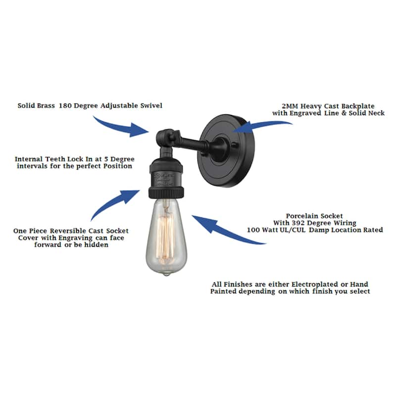 Innovations Lighting 203-11-7 Fulton Sconce Fulton 11" Tall Wall