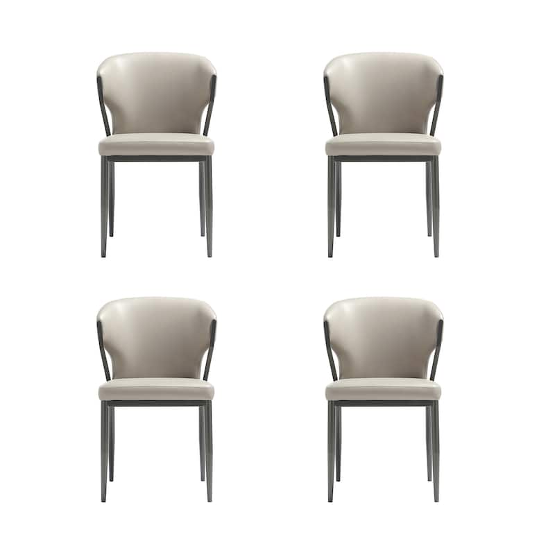 Manhattan Comfort Kirsten Camel Leatherette Dining Chair