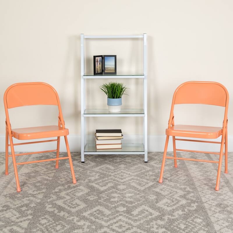 4 Pack Triple Braced & Double Hinged Folding Chair