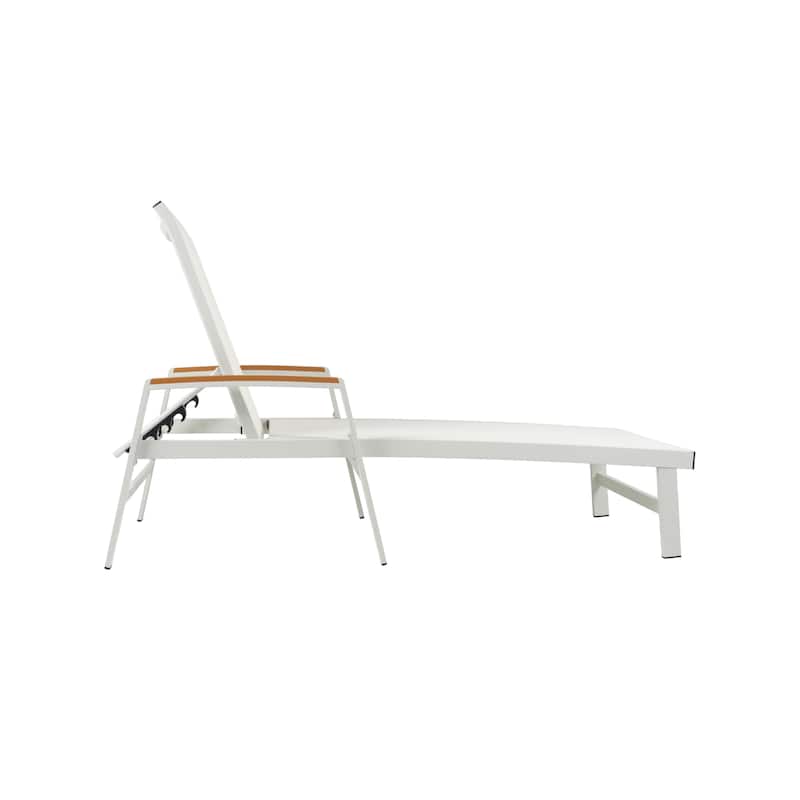 Oxton Outdoor Aluminum Chaise Lounge (Set of 2) by Christopher Knight Home