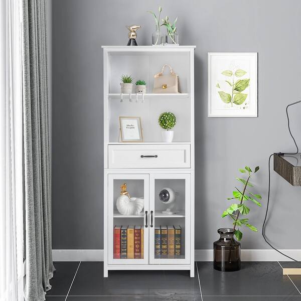 FCH American Country MDF Spray Paint Bookcase White On Sale Bed