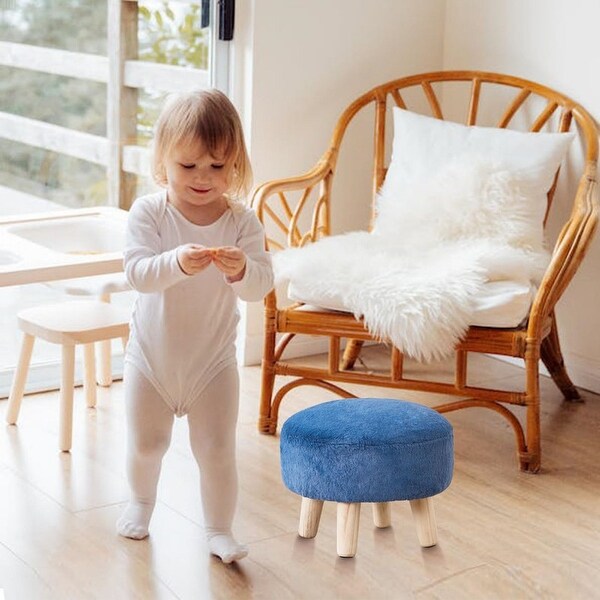 Small Foot Stool Ottoman Furry Round Footstool On Sale Bed Bath Beyond 39688518