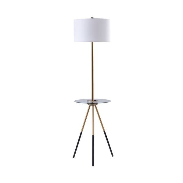 floor lamp with table and usb port