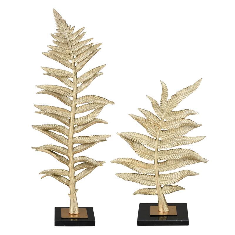Elk Home Fern Gold Composite 10.25 Inch Wide Sculpture