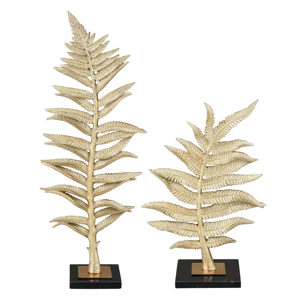 Elk Home Fern Gold Composite 10.25 Inch Wide Sculpture
