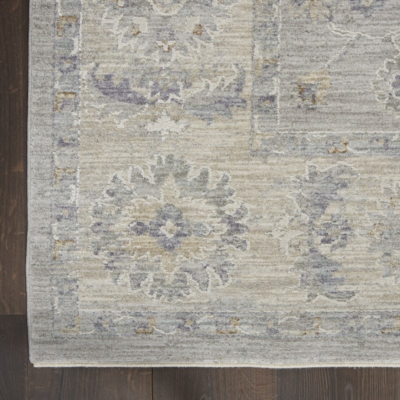 Power Loomed Floral Traditional Durable Area Rug - 124' X '94' X '0.5
