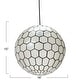 preview thumbnail 54 of 56, Capiz Honeycomb Globe Pendant Light