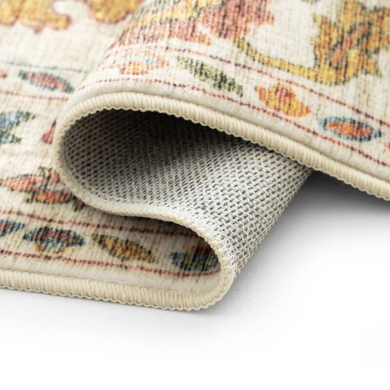 Smart Wash Ambient Glam Oriental Indoor Polyester Area Rug