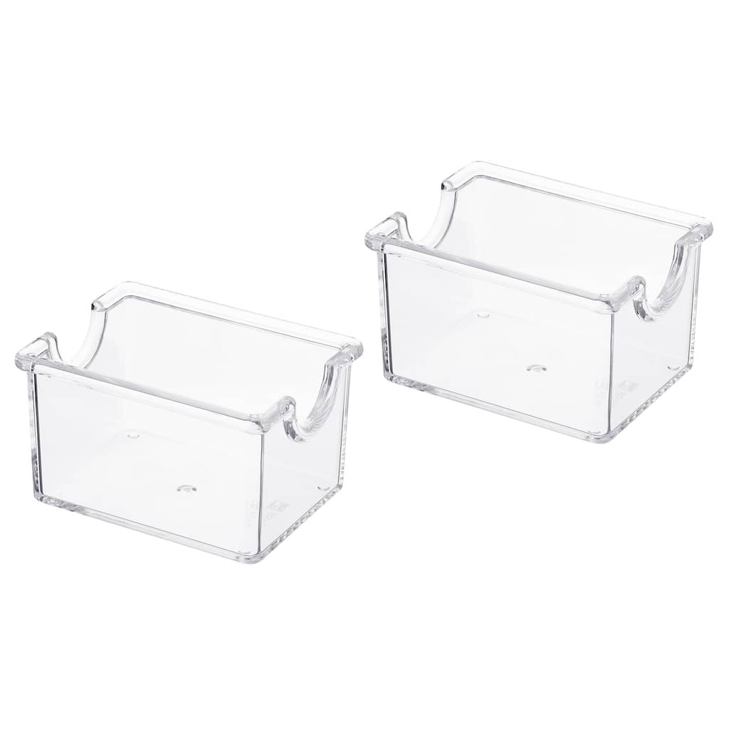 Plastic Tea Box, 2 Pack Tea Bag Organizer Coffee Bag Container Style 2