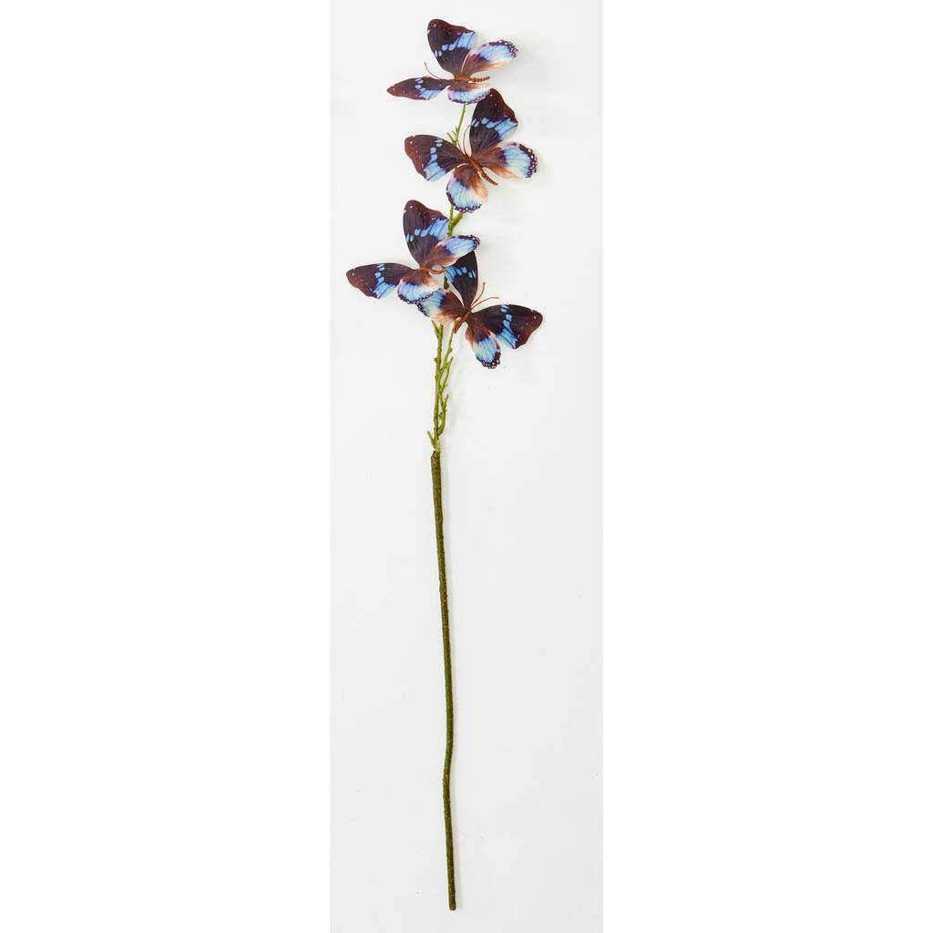 32" Butterfly Spray x 4, Blue, Set of 6 - 32