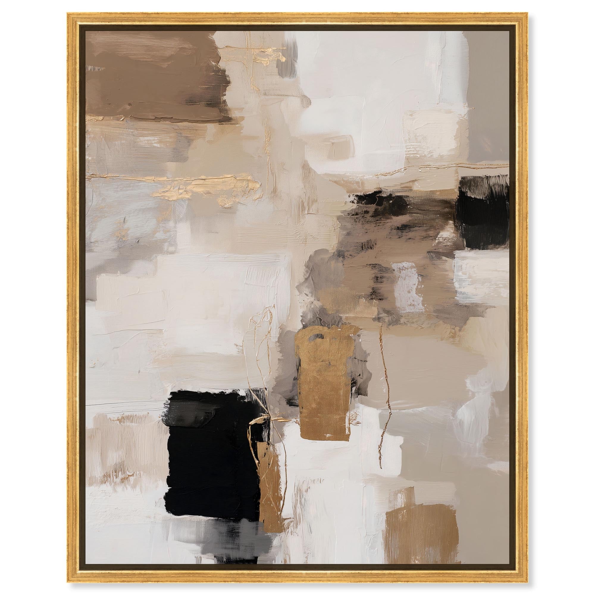 Urban Contrast II Boho Art Framed Canvas Print by Art Remedy