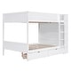 preview thumbnail 13 of 14, Maximized Storage Space Wood Bunk Bed With 2 Drawers and Multi-layer Cabinet, Health and Comfort, White