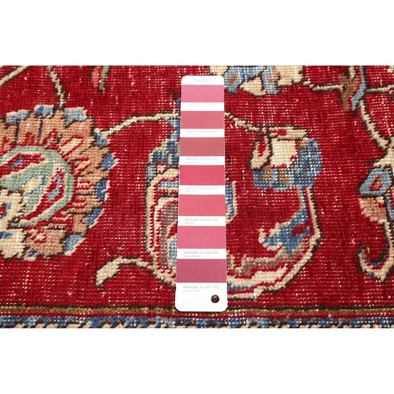 ECARPETGALLERY Hand-knotted Antalya Vintage Red Wool Rug - 8'4 x 11'5