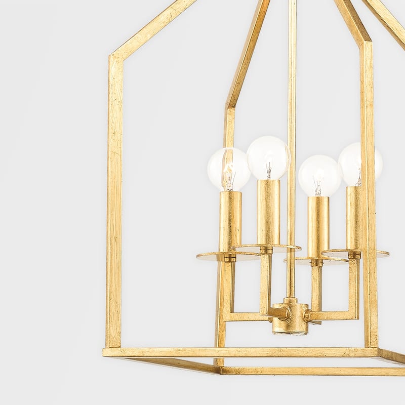 Lena 4 Light Large Pendant - Aged Iron
