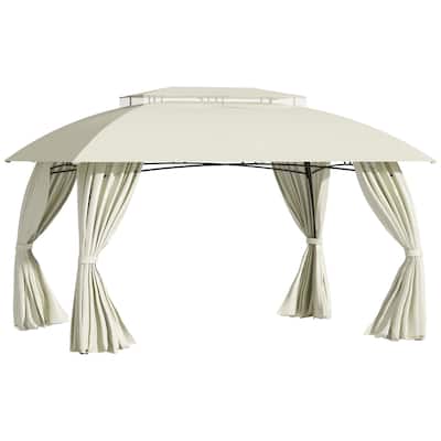 10' x 13' Patio Gazebo Canopy, Double Vented Roof