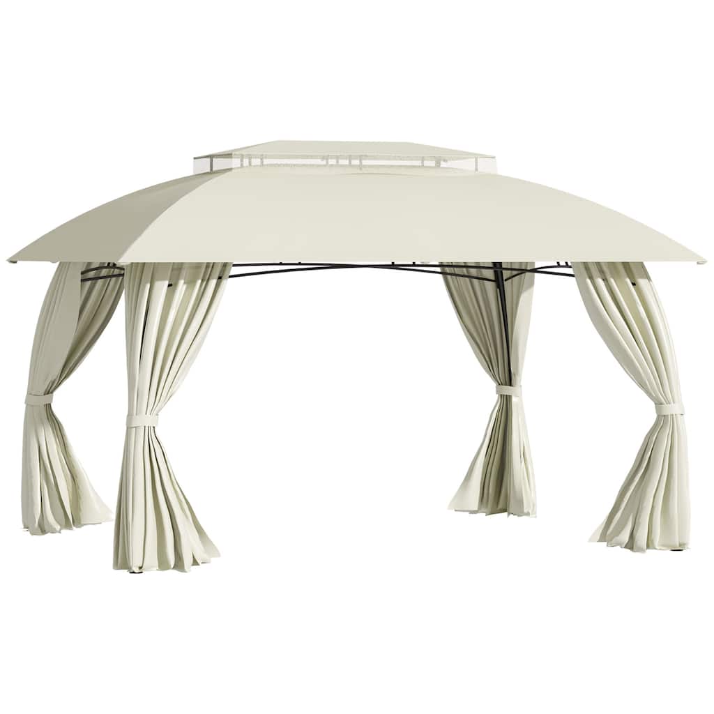 10' x 13' Patio Gazebo Canopy, Double Vented Roof