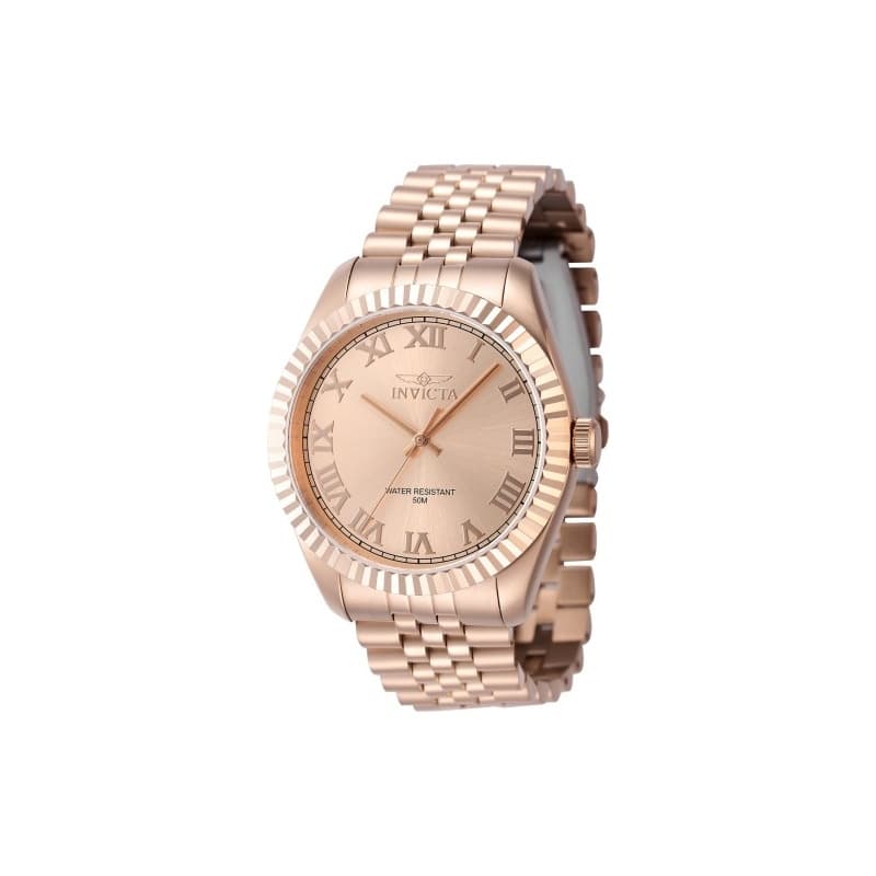 Invicta Men's 47407 Specialty Quartz 3 Hand Rose Gold Dial Watch - Rose Gold