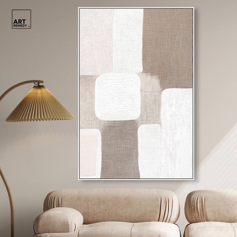 Stucco Squares I Canvas by Art Remedy