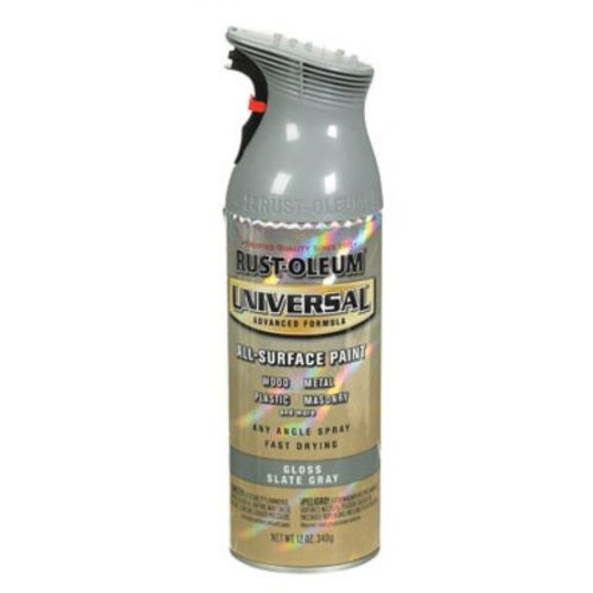 Rust Oleum 249339 Universal Spray Paint Slate Gray On Sale Overstock 28636523