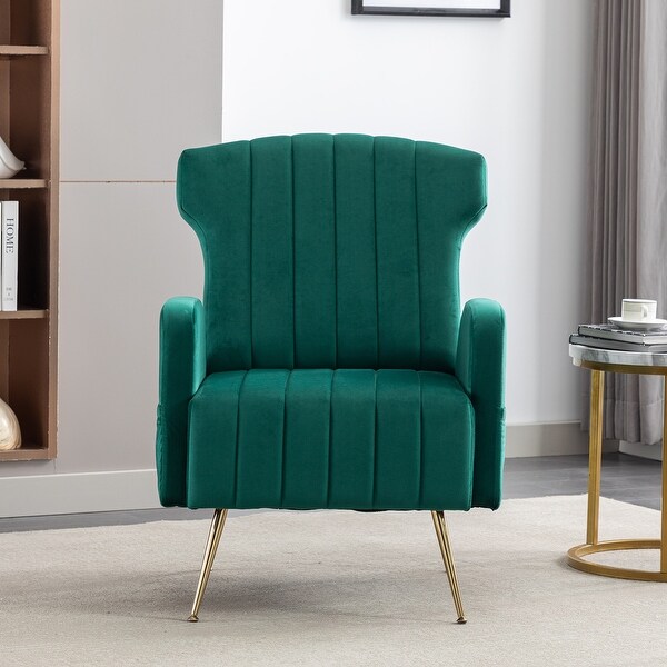 Fabric casual single person high backrest with side storage lazy