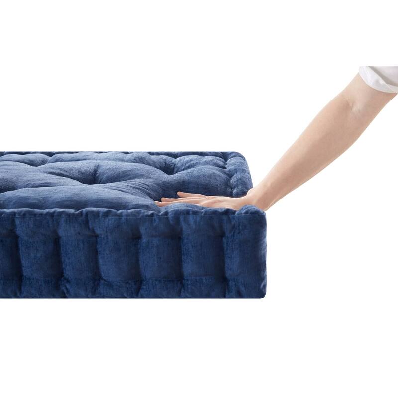 Intelligent Design Azza Poly Chenille Square Floor Pillow Cushion