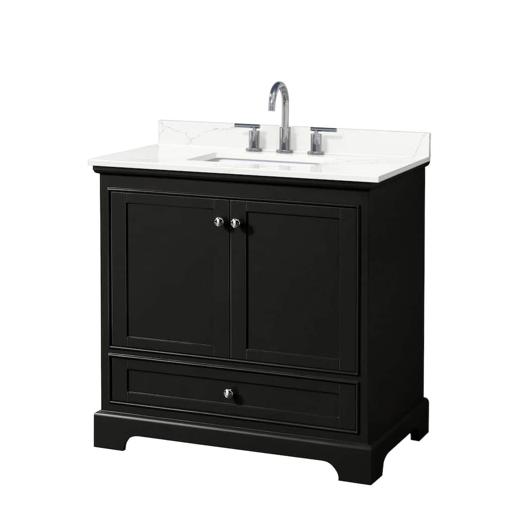 Wyndham Collection WCS202036S-QTZ-US3MXX Deborah 36" Free Standing