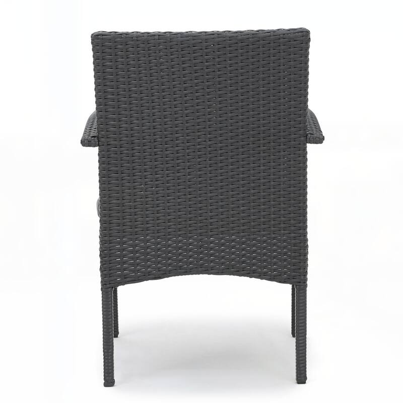 outdoor PE WICKER DINING CHAIR ,SET OF 2 PCS