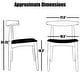 preview thumbnail 52 of 58, Set of 2 Kennedy Elbow Chairs Farmhouse Wooden Dining Chairs With PU Leather Or Fabric Cushion Seat, Modern Accent Side Chairs