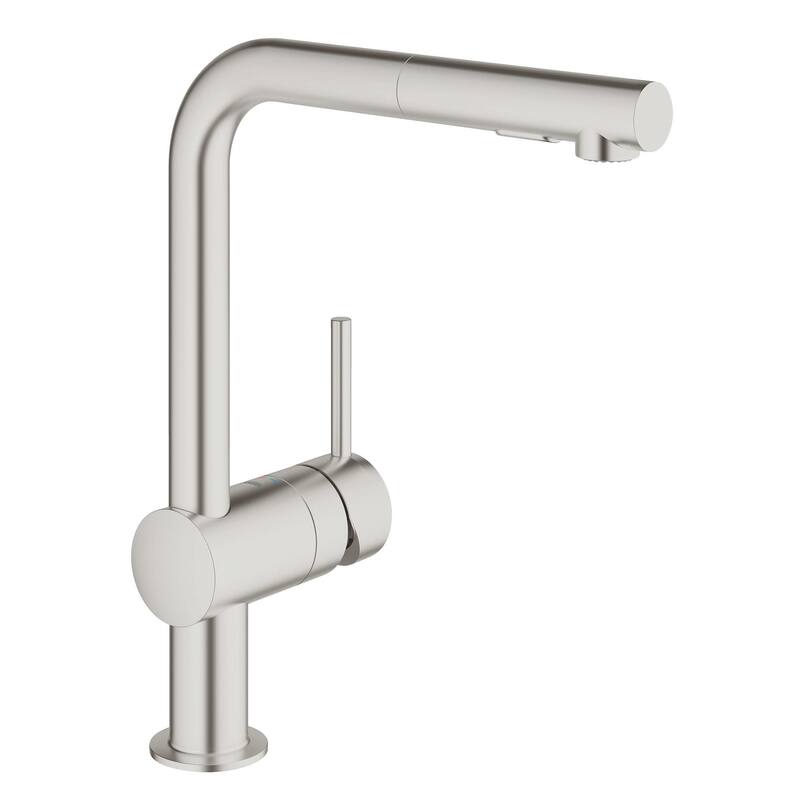 Grohe Minta Pull-Out Spray Kitchen Faucet - Super Steel