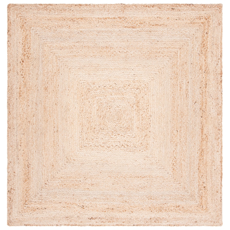 SAFAVIEH Handmade Cape Cod Dina Coastal Jute Rug - 10' Square - Natural