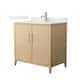 Option White Oak / Giotto Quartz Top / Brushed Nickel