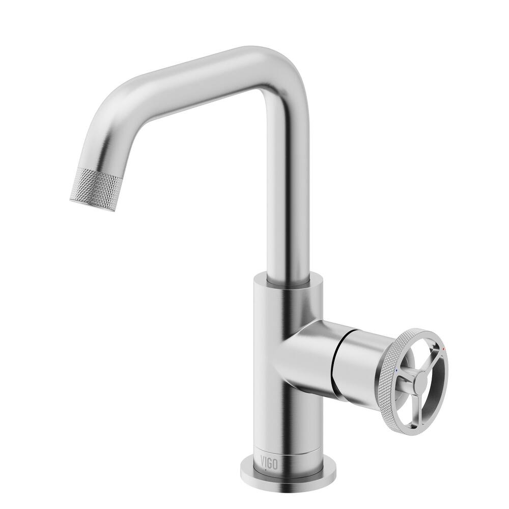 Vigo VG01047 Cass 1.2 GPM 9" H Single Handle Single Hole Bathroom