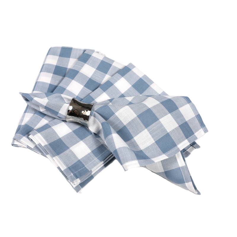 Gingham Check-Classic 20X20-Napkins-Set of 4