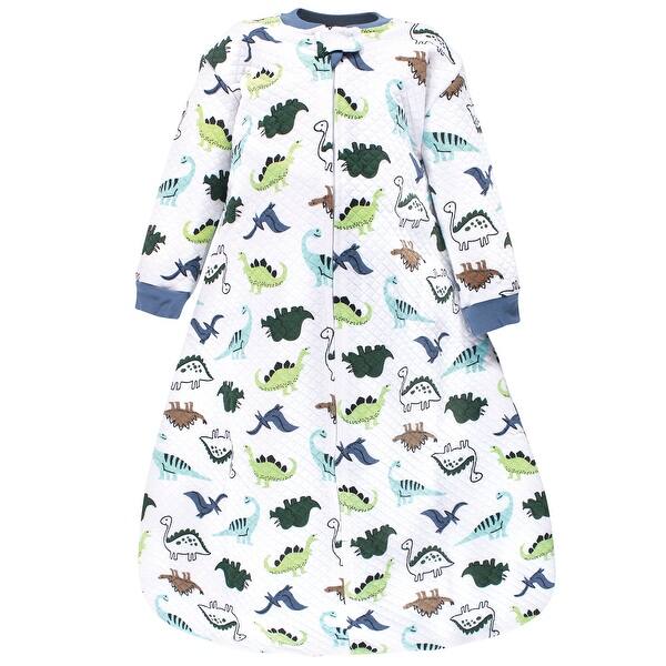 slide 1 of 1, Hudson Baby Infant Boy Premium Quilted Long Sleeve Sleeping Bag and Wearable Blanket, Dinosaurs