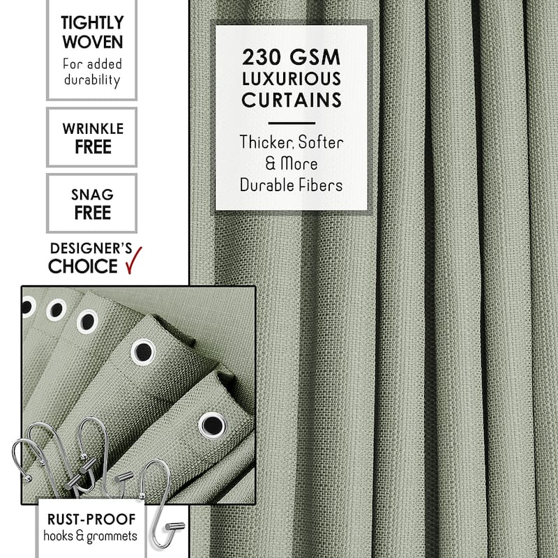 Clara Clark Complete Bathroom Accessories Set Shower Curtain, Bath Rugs & Shower Caddies
