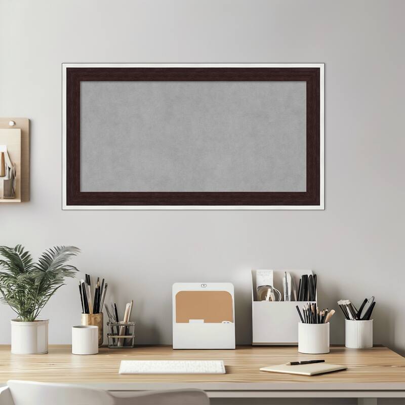 Amanti Art Maya Espresso Silver Framed