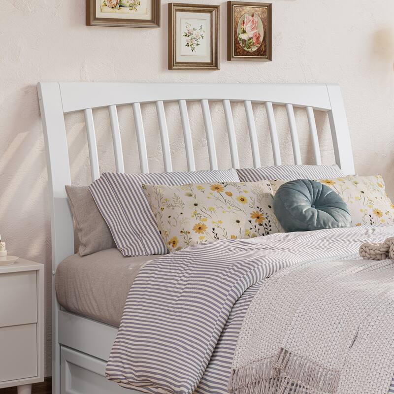 Roslyn Platform Bed with Panel Footboard and Storage Drawers