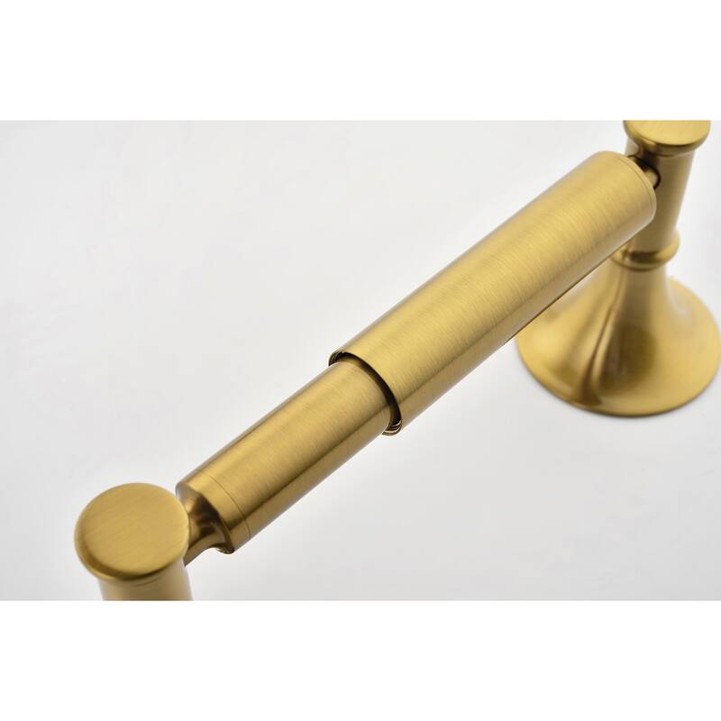 6 Piece Brass Bathroom Towel Rack Set Wall Mount