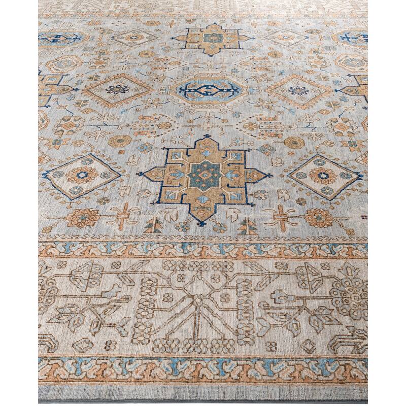 Serapi One-of-a-Kind Hand-Knotted Area Rug - Gray - 9' 11" x 13' 9"