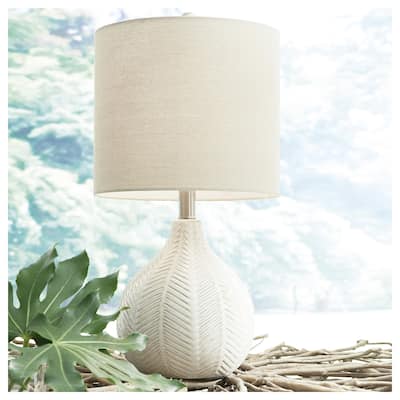 Signature Design by Ashley Rainermen Ivory Ceramic Table Lamp - 11" W x 11" D x 19.75" H