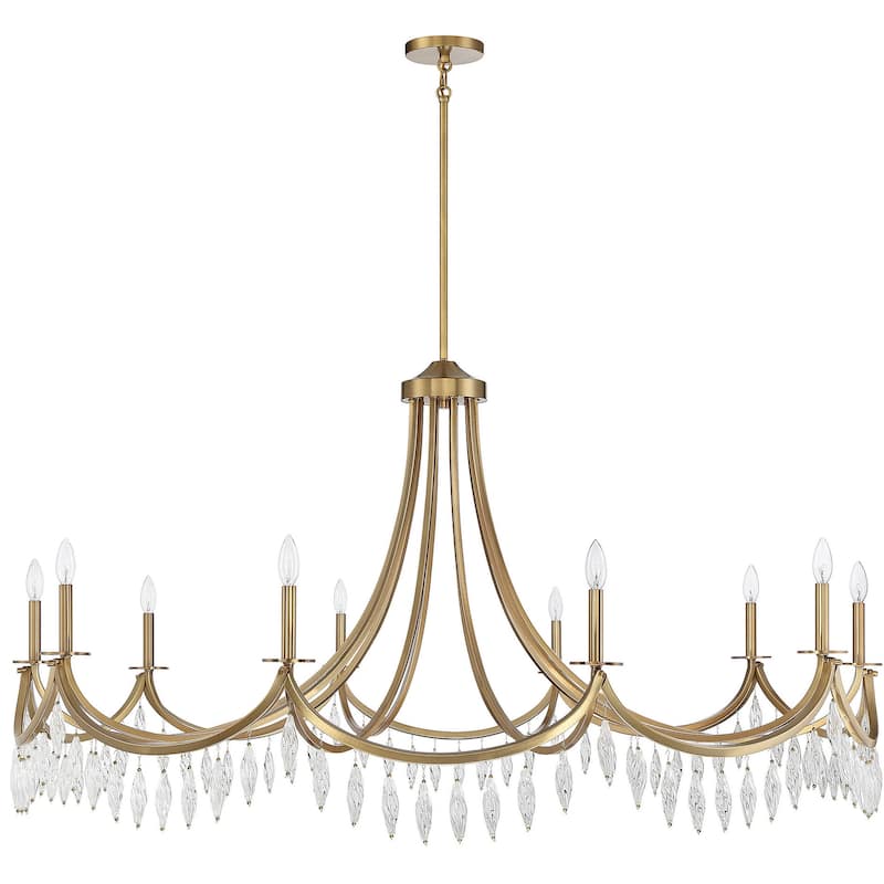 Savoy House 1-1805-10 Kameron 10 Light 60" Wide Crystal Chandelier