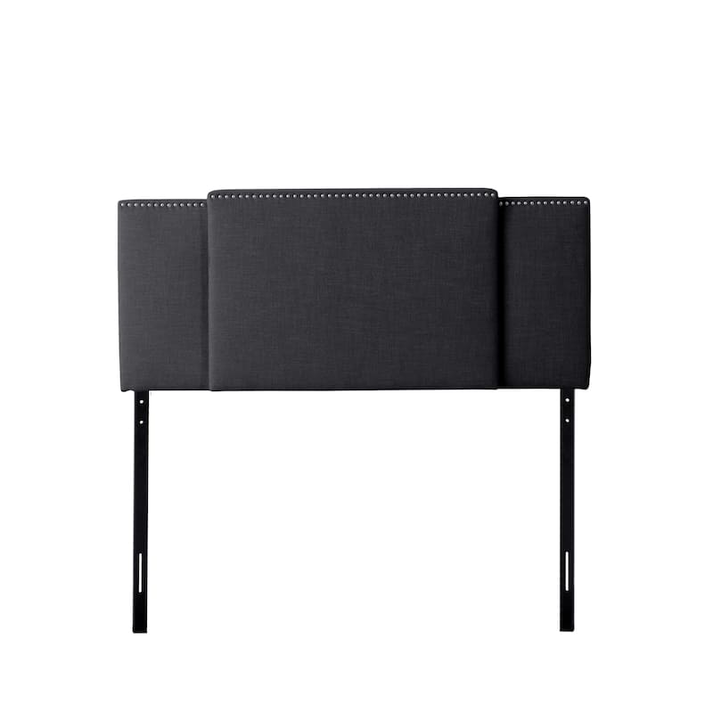 Mia 3-in-1 Expandable Adjustable Headboard - Dark Grey