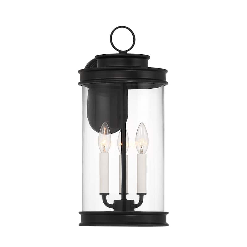 Savoy House 5-905 Englewood 3 Light 19" Tall Outdoor Wall Sconce - Matte Black